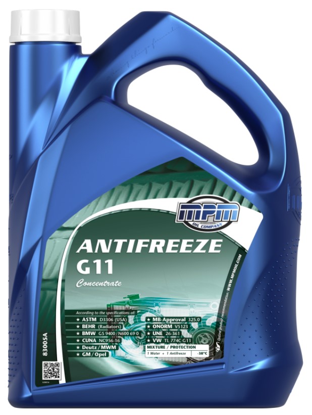 Охолоджувальна рідина MPM G11, концентрат, зелений, 5 л (MPM 83005A)